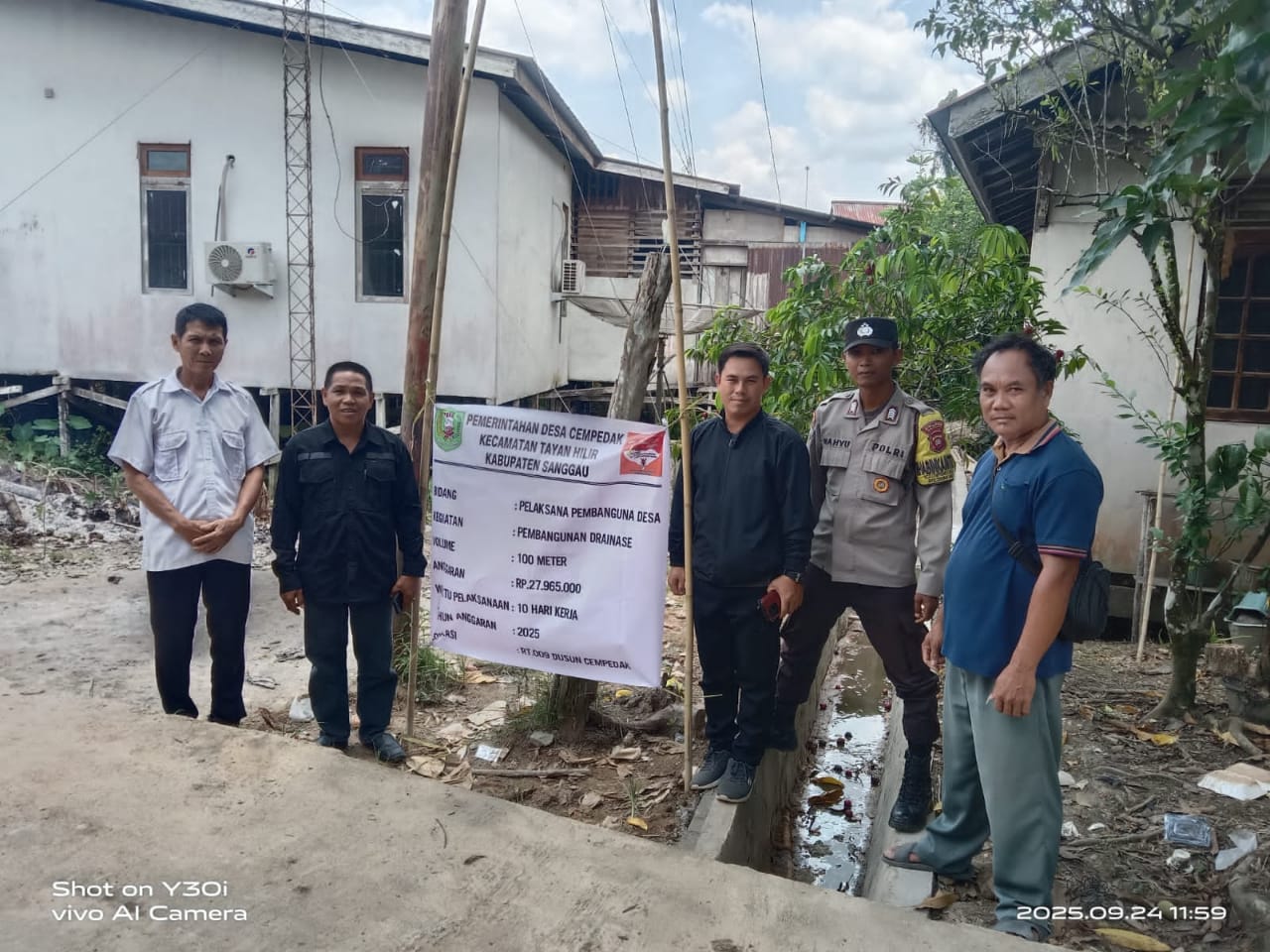 Drainase Dusun Cempedak RT 009 desa Cempedak 3