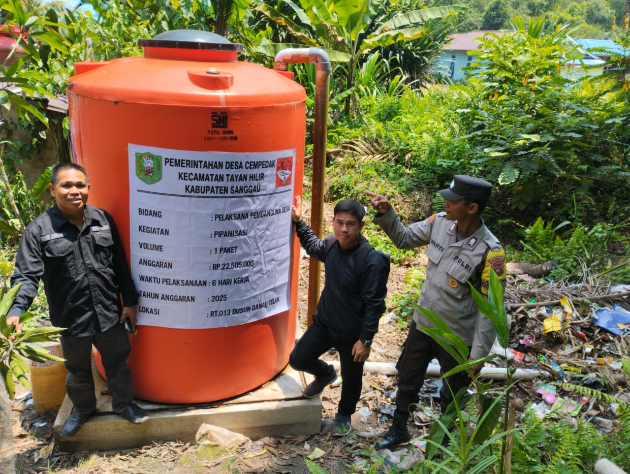 Tong air danau teluk desa cempedak 1