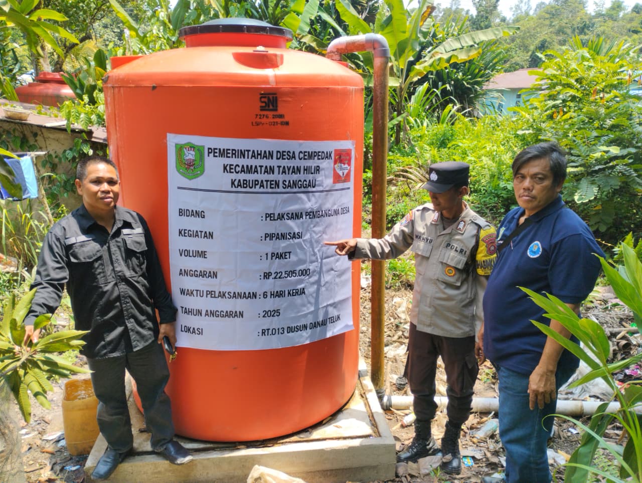 Tong air danau teluk desa cempedak 3